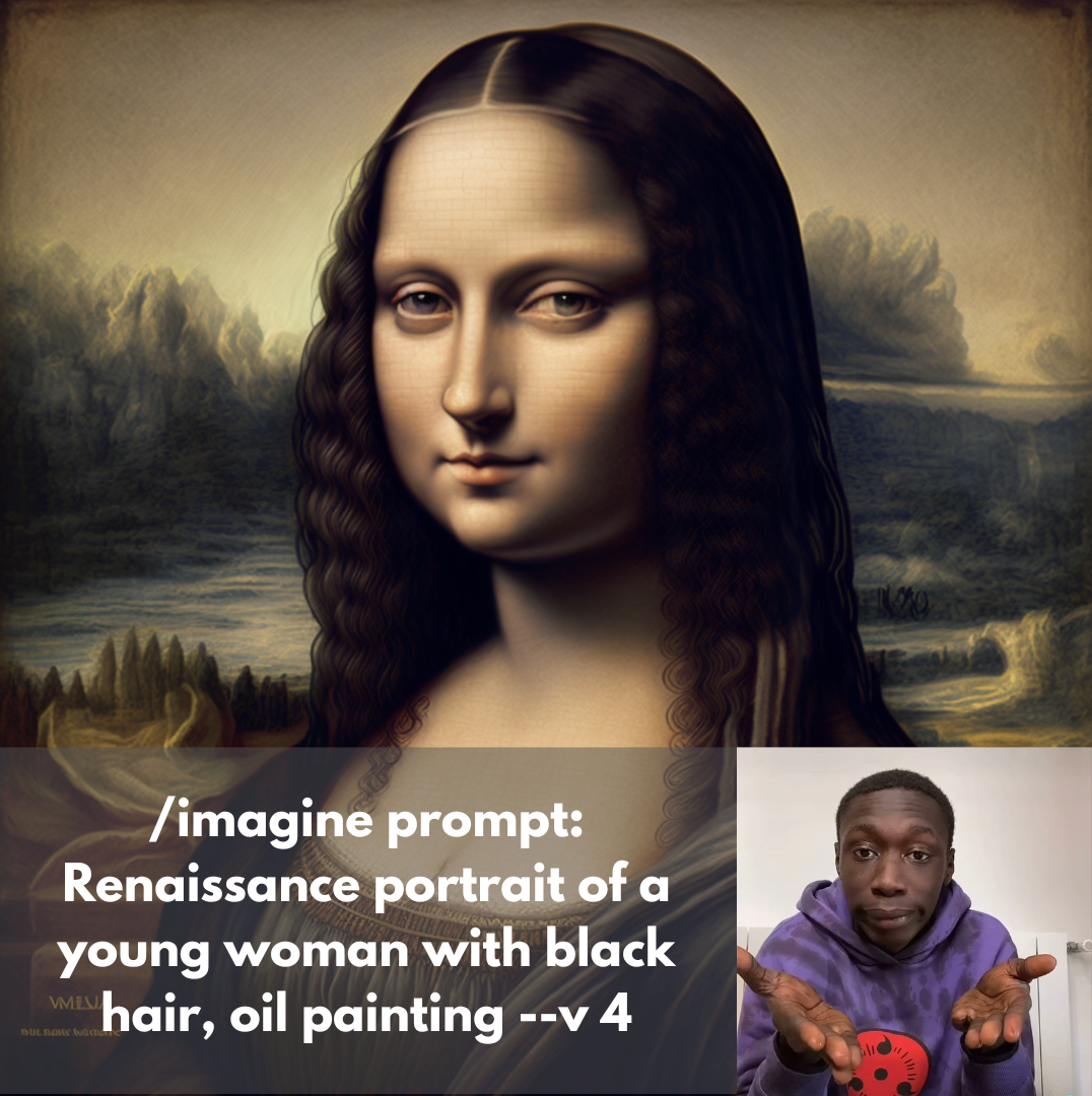 /imagine prompt: Renassaince portrait of a young woman with black hair, oil painting --v 4